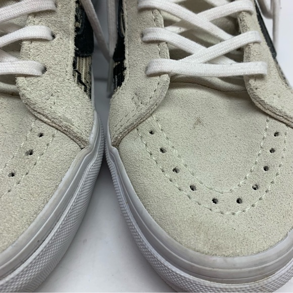 Vans Sk8-Hi Italian weave black & white high top sneakers 5.5 - Picture 8 of 15